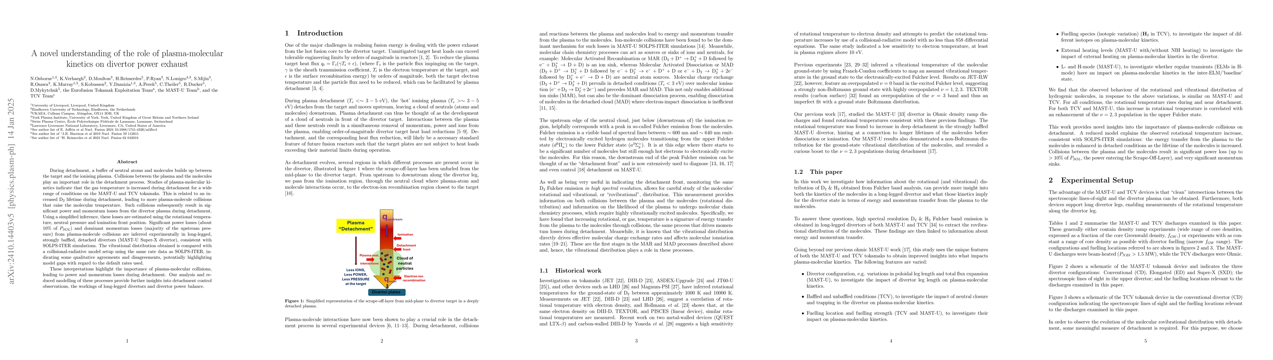 Thumbnail for A novel understanding of the role of plasma-molecular kinetics on
  divertor power exhaust