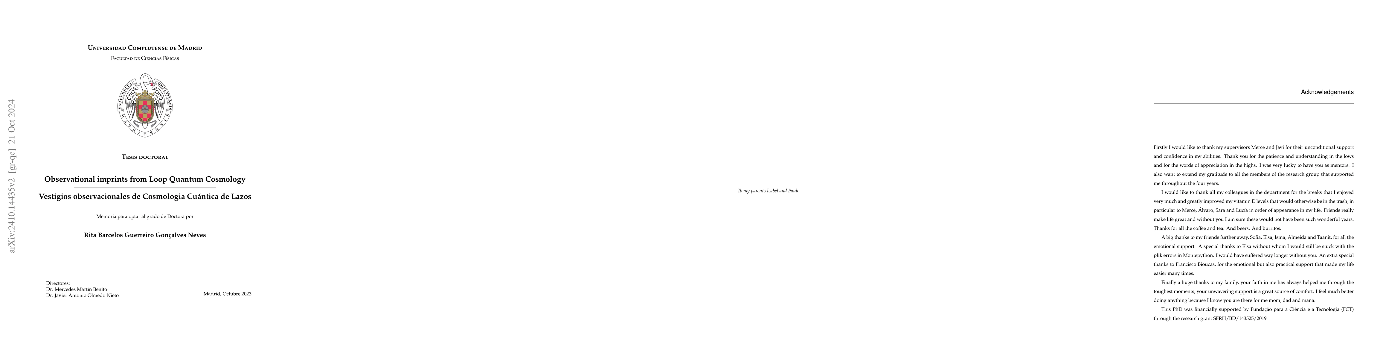 Thumbnail for Observational imprints from Loop Quantum Cosmology