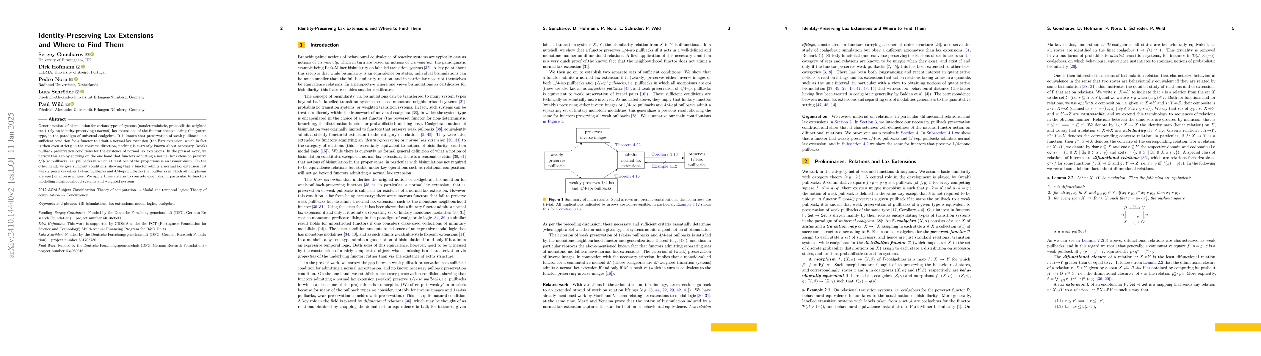 Thumbnail for Identity-Preserving Lax Extensions and Where to Find Them