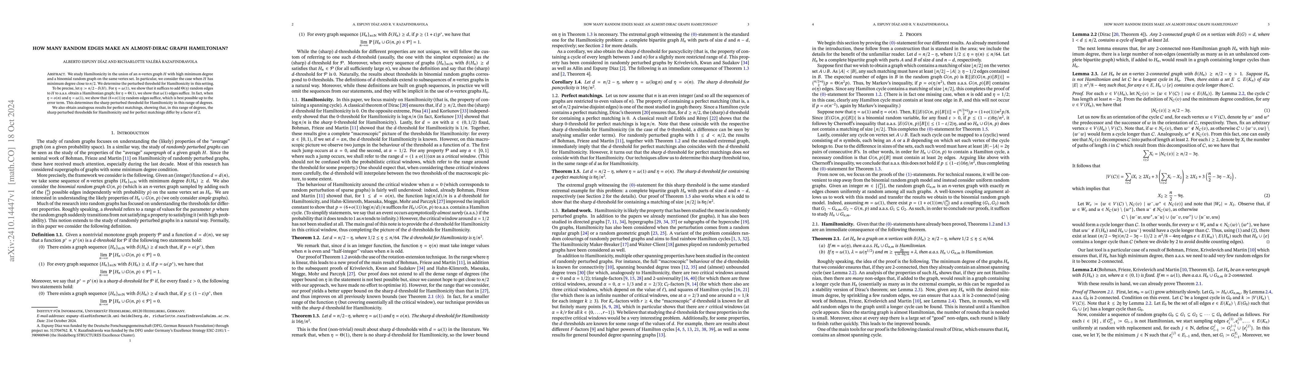 Thumbnail for How many random edges make an almost-Dirac graph Hamiltonian?