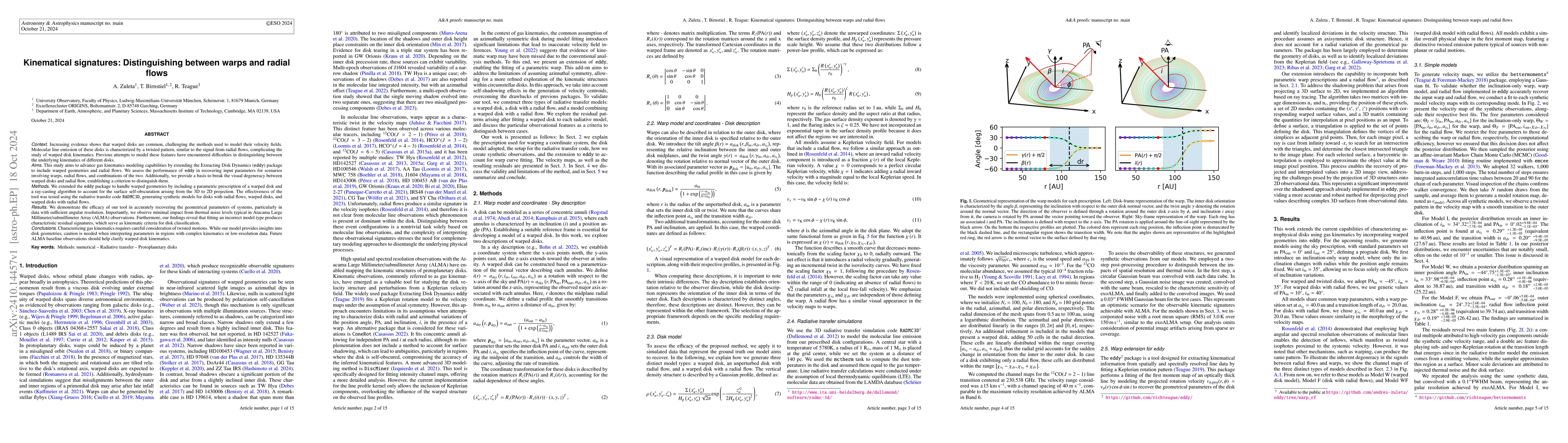 Thumbnail for Kinematical signatures: Distinguishing between warps and radial flows