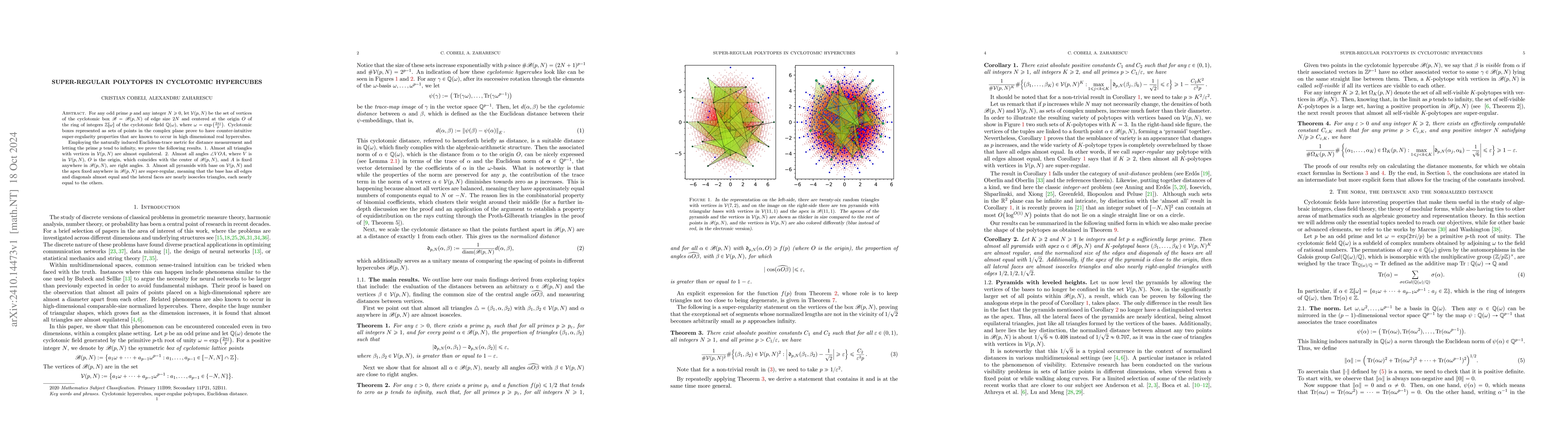 Thumbnail for Super-regular polytopes in cyclotomic hypercubes