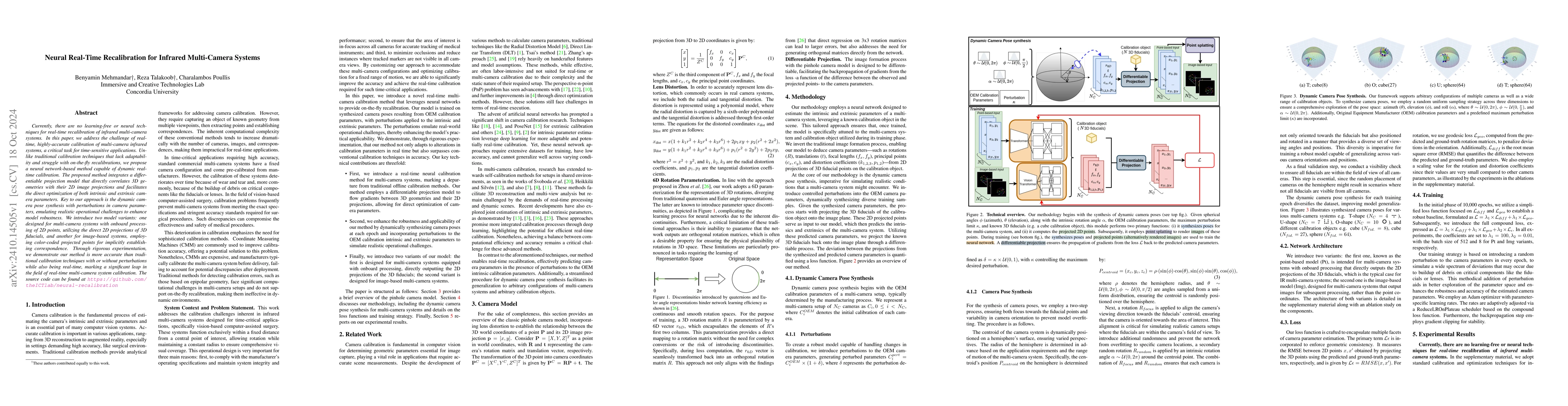 Thumbnail for Neural Real-Time Recalibration for Infrared Multi-Camera Systems