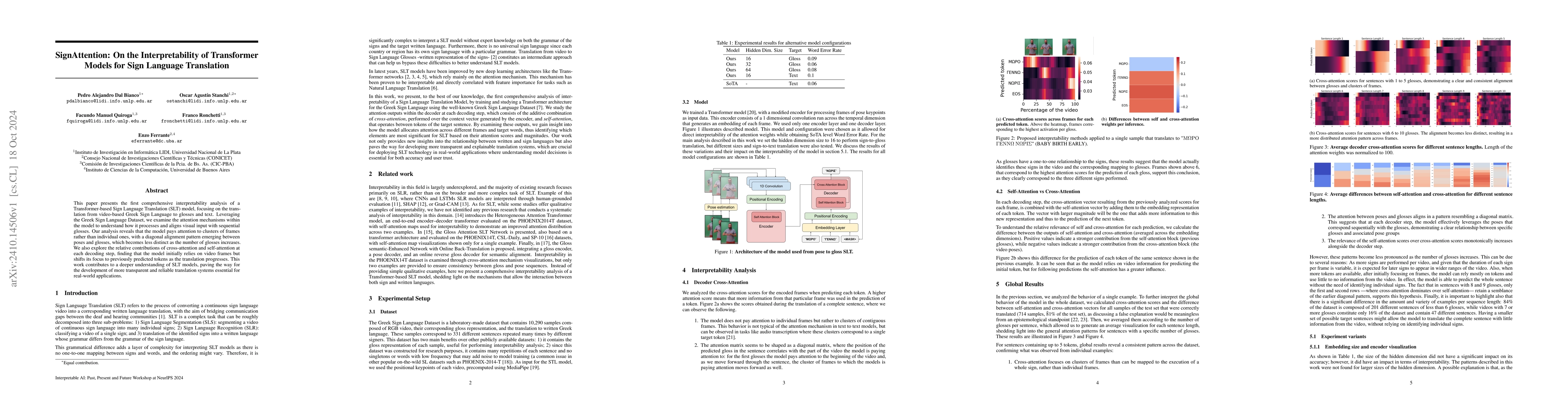 Thumbnail for SignAttention: On the Interpretability of Transformer Models for Sign
  Language Translation