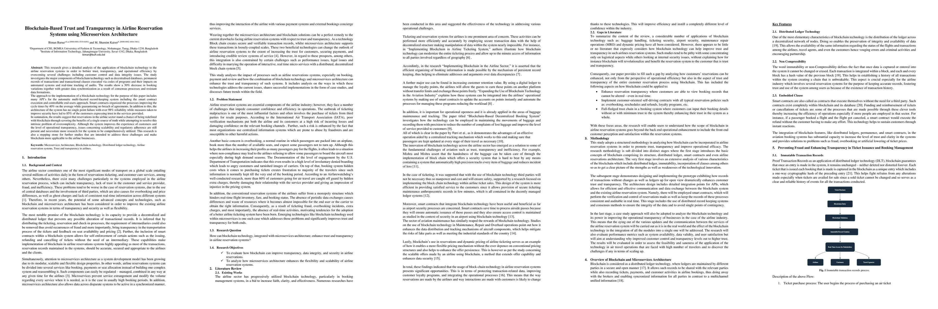 Thumbnail for Blockchain-Based Trust and Transparency in Airline Reservation Systems
  using Microservices Architecture