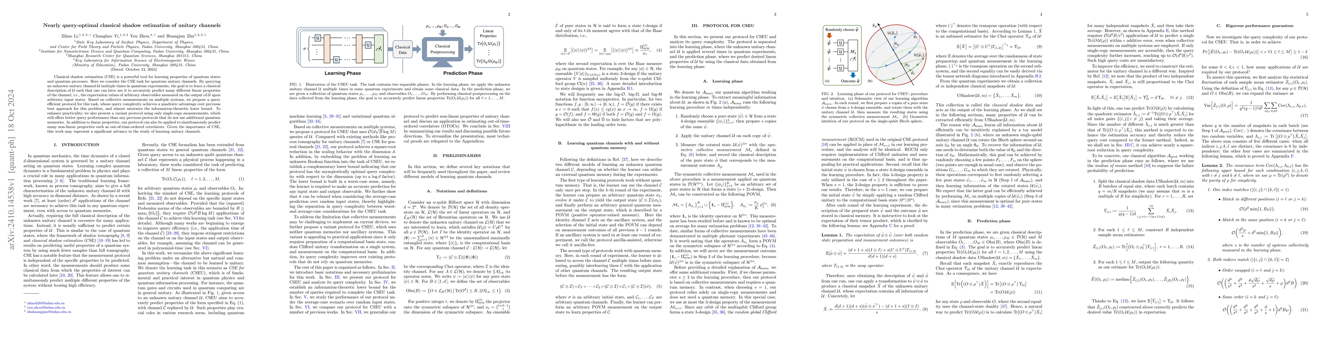 Thumbnail for Nearly query-optimal classical shadow estimation of unitary channels