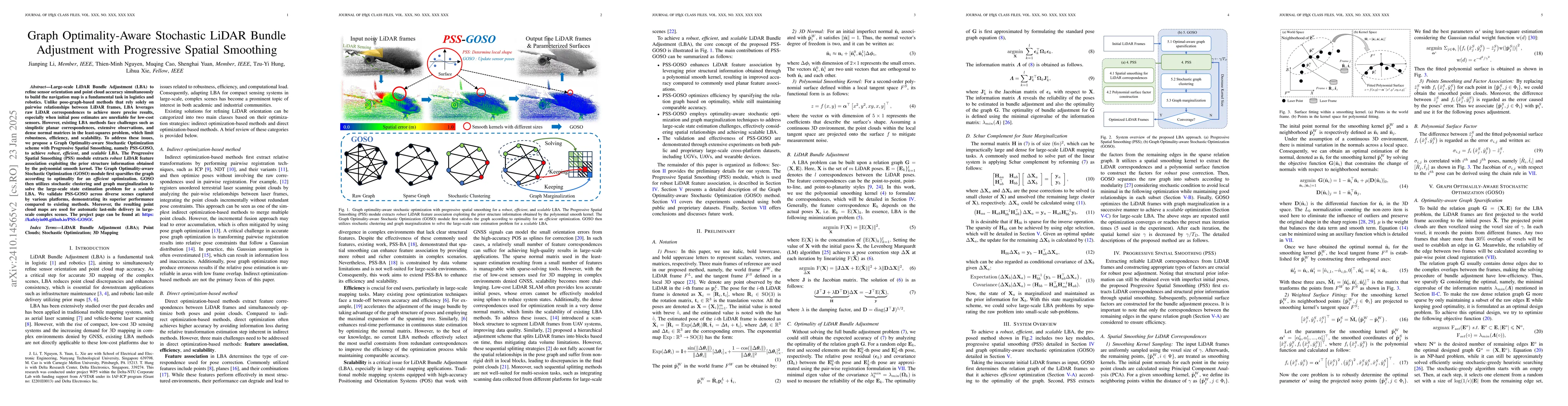 Thumbnail for Graph Optimality-Aware Stochastic LiDAR Bundle Adjustment with
  Progressive Spatial Smoothing