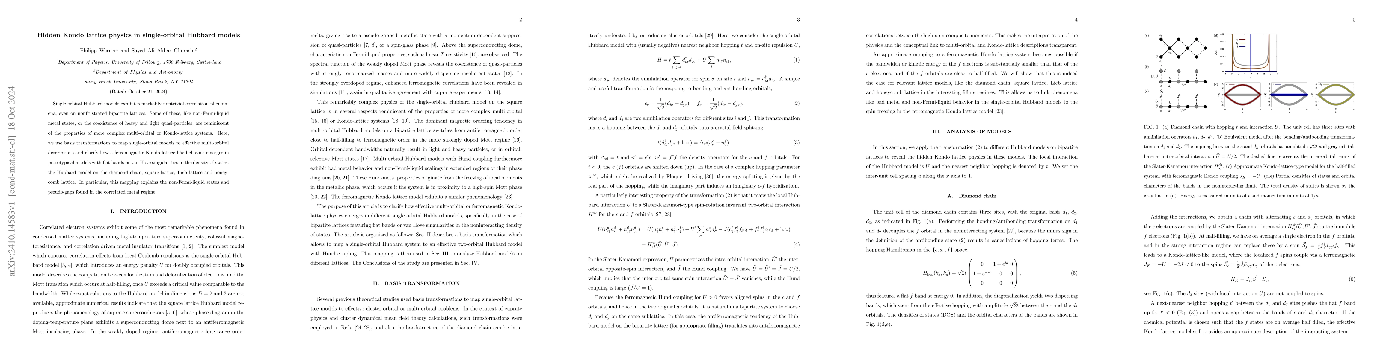 Thumbnail for Hidden Kondo lattice physics in single-orbital Hubbard models