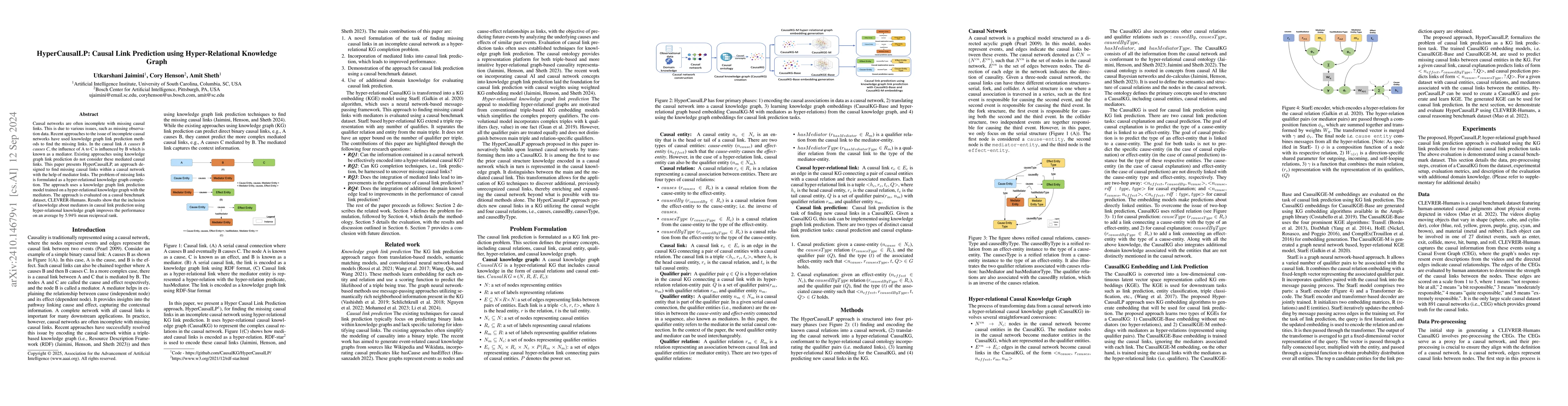 Thumbnail for HyperCausalLP: Causal Link Prediction using Hyper-Relational Knowledge
  Graph