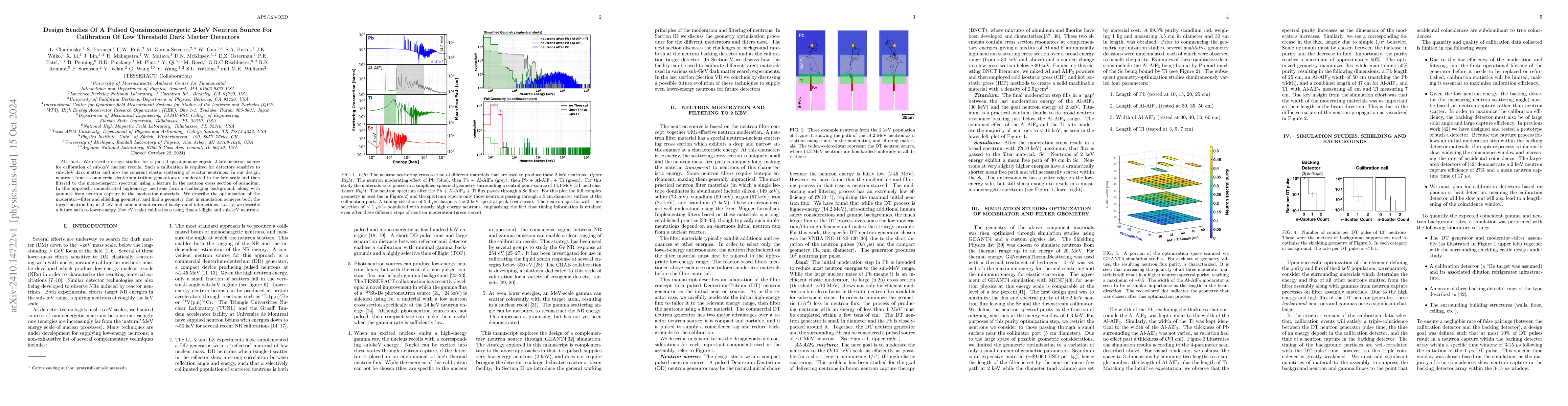 Thumbnail for Design Studies Of A Pulsed Quasimonoenergetic 2-keV Neutron Source For
  Calibration Of Low Threshold Dark Matter Detectors
