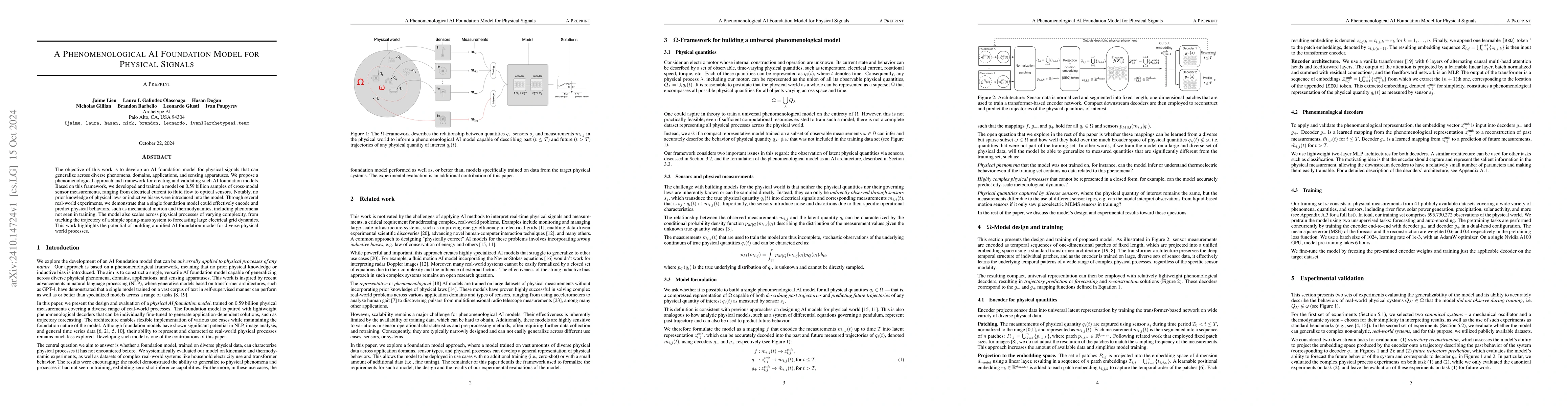 Thumbnail for A Phenomenological AI Foundation Model for Physical Signals