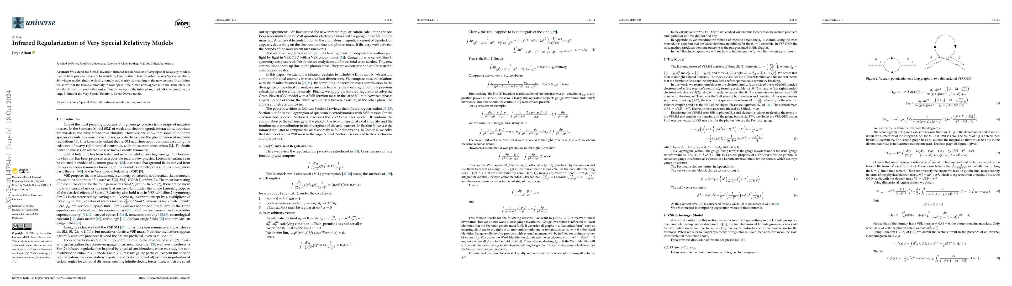 Thumbnail for Infrared Regularization of Very Special Relativity Models