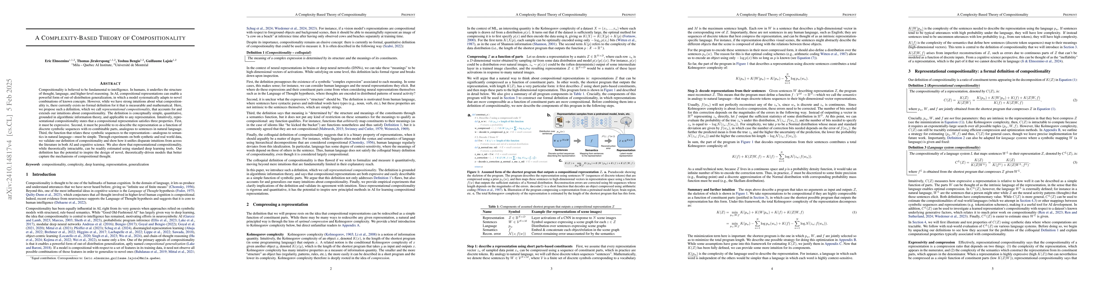 Thumbnail for A Complexity-Based Theory of Compositionality