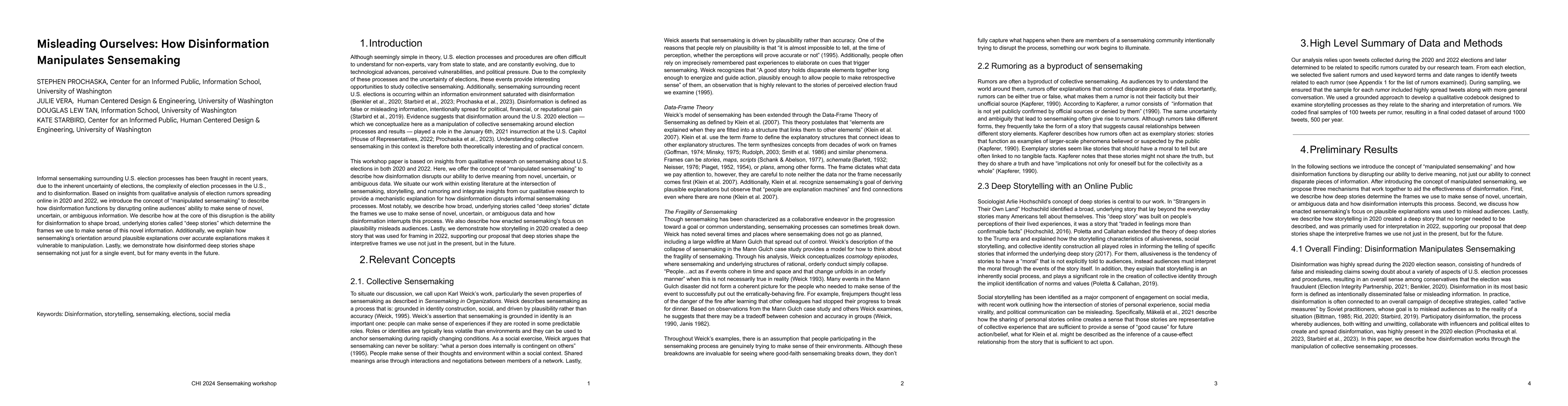 Thumbnail for Misleading Ourselves: How Disinformation Manipulates Sensemaking