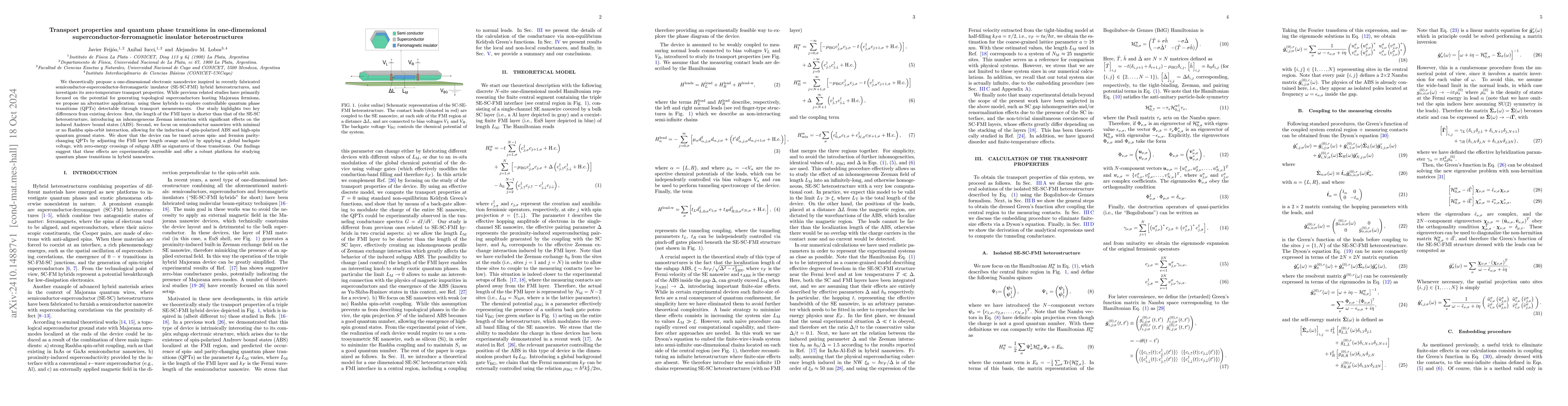 Thumbnail for Transport properties and quantum phase transitions in one-dimensional
  superconductor-ferromagnetic insulator heterostructures