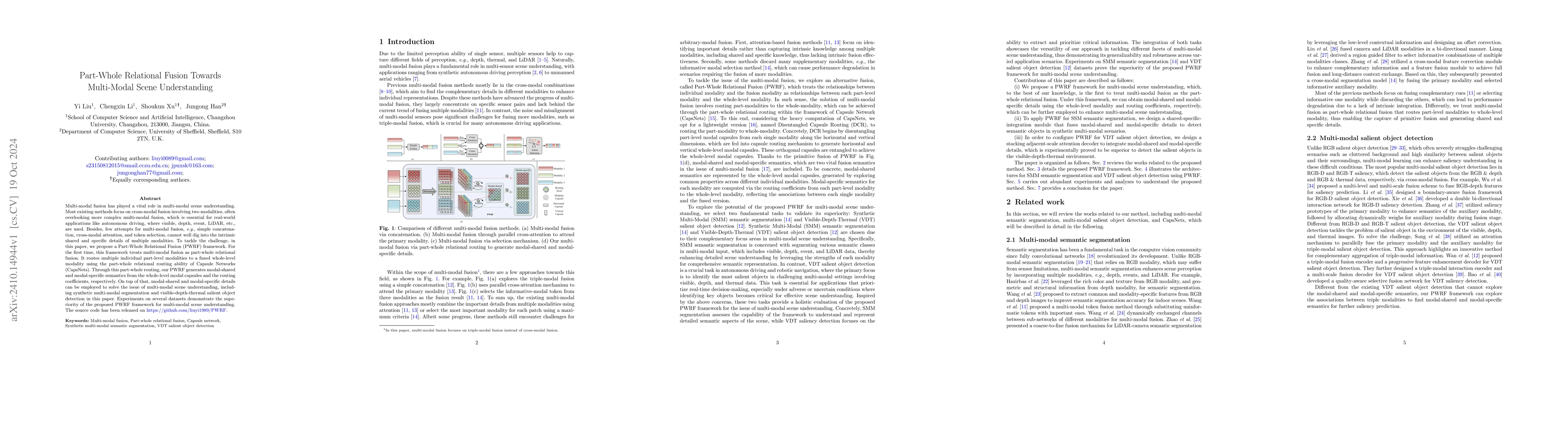 Thumbnail for Part-Whole Relational Fusion Towards Multi-Modal Scene Understanding