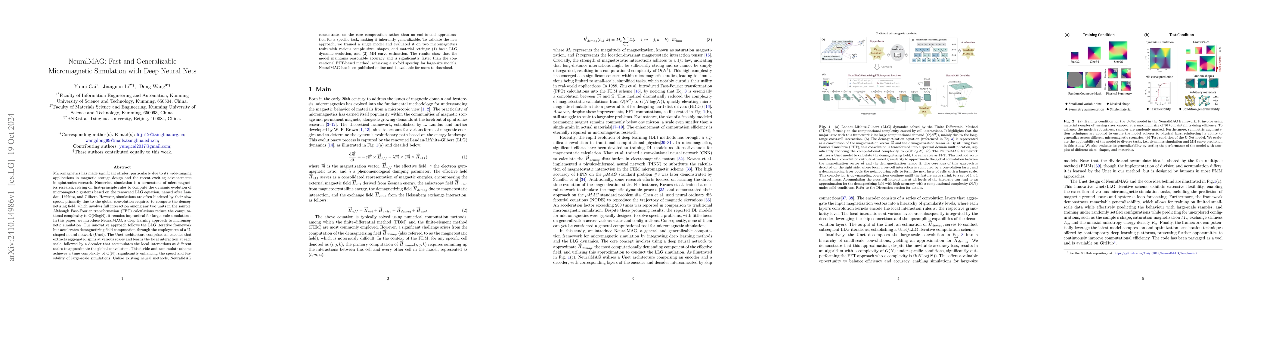 Thumbnail for NeuralMAG: Fast and Generalizable Micromagnetic Simulation with Deep
  Neural Nets