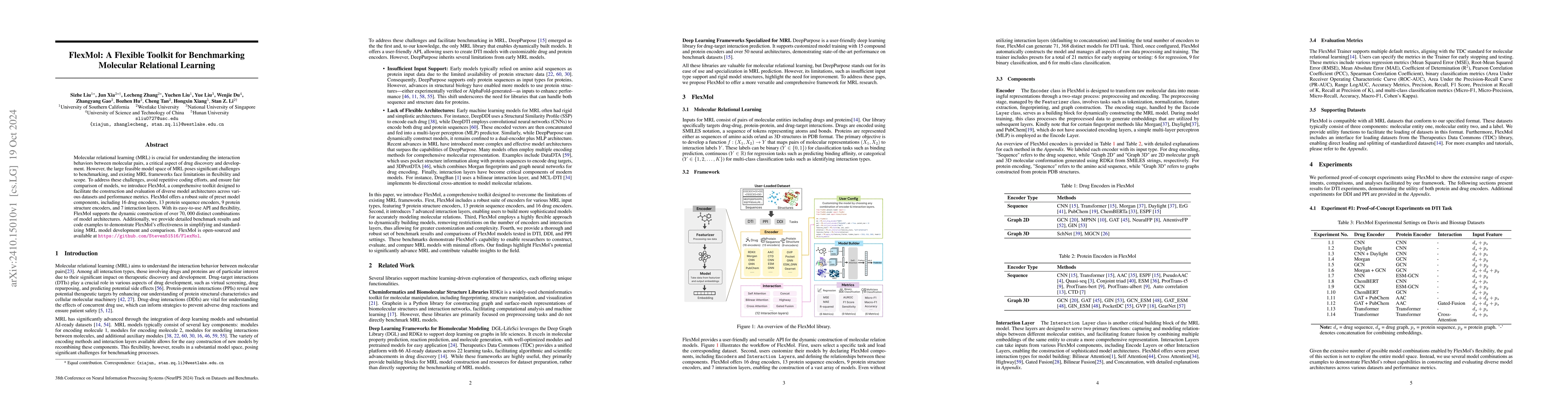 Thumbnail for FlexMol: A Flexible Toolkit for Benchmarking Molecular Relational
  Learning