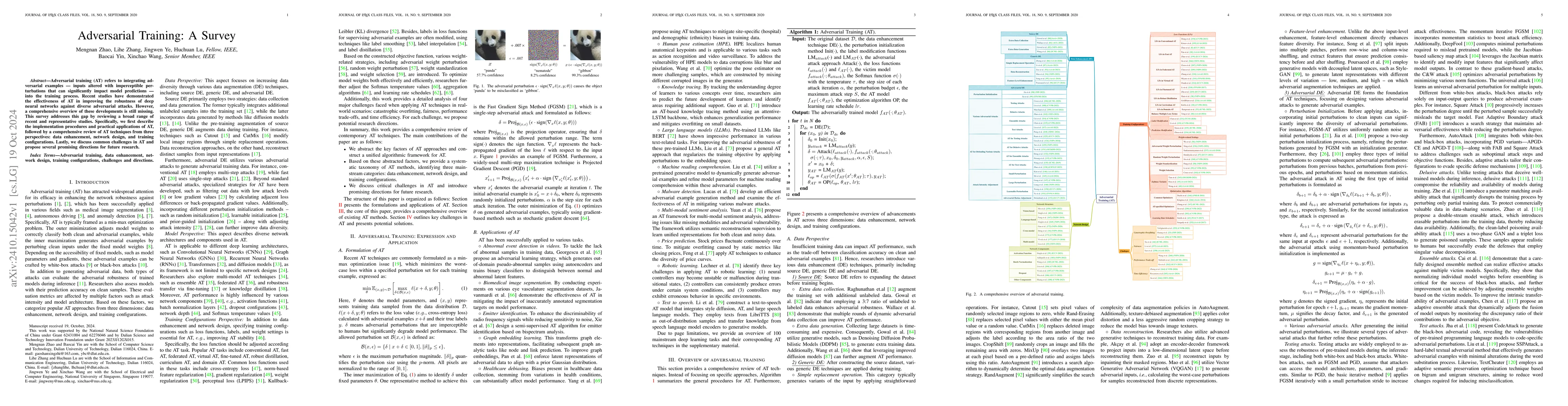 Thumbnail for Adversarial Training: A Survey
