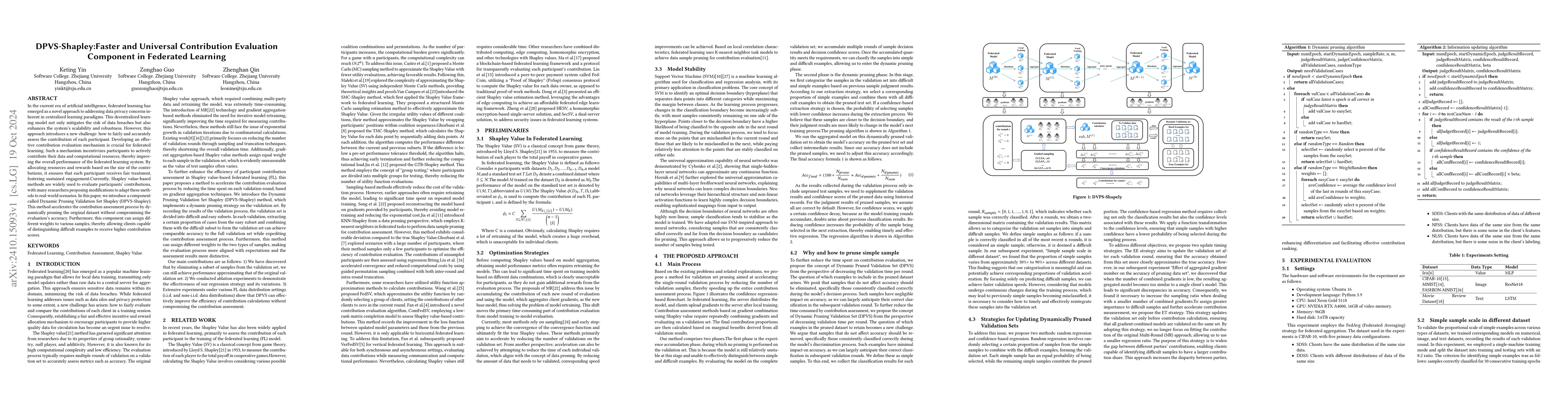 Thumbnail for DPVS-Shapley:Faster and Universal Contribution Evaluation Component in
  Federated Learning