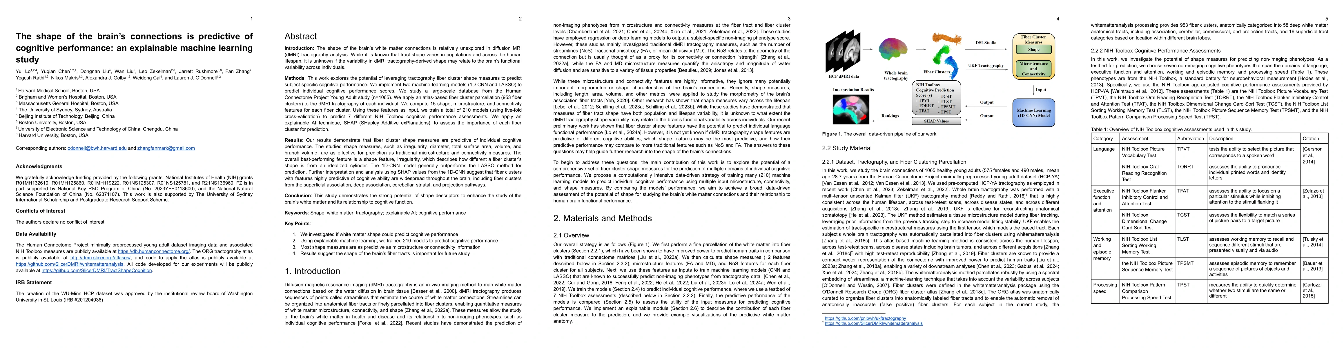 Thumbnail for The shape of the brain's connections is predictive of cognitive
  performance: an explainable machine learning study