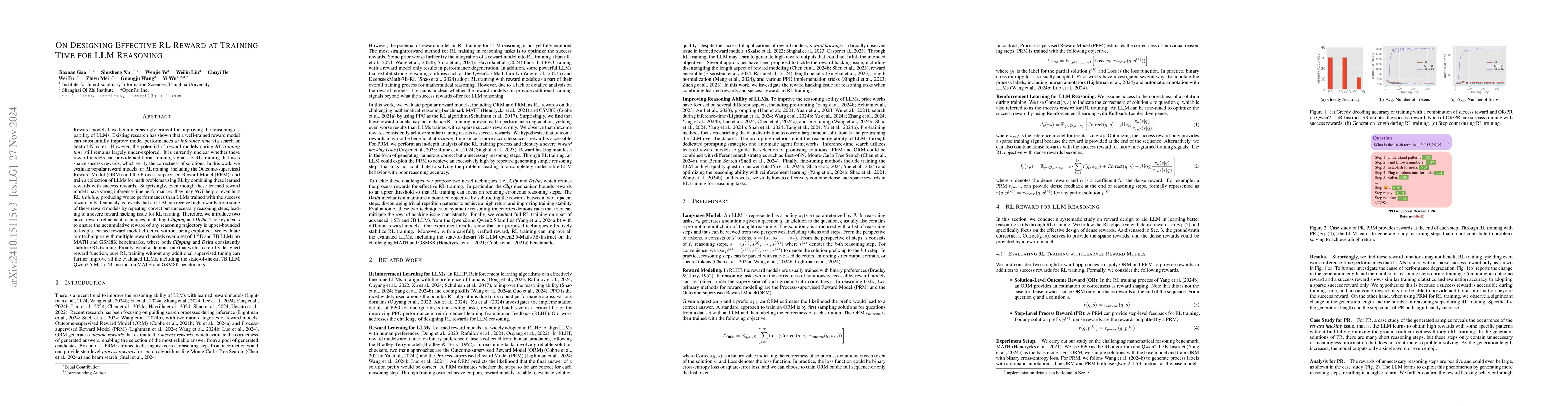 Thumbnail for On Designing Effective RL Reward at Training Time for LLM Reasoning