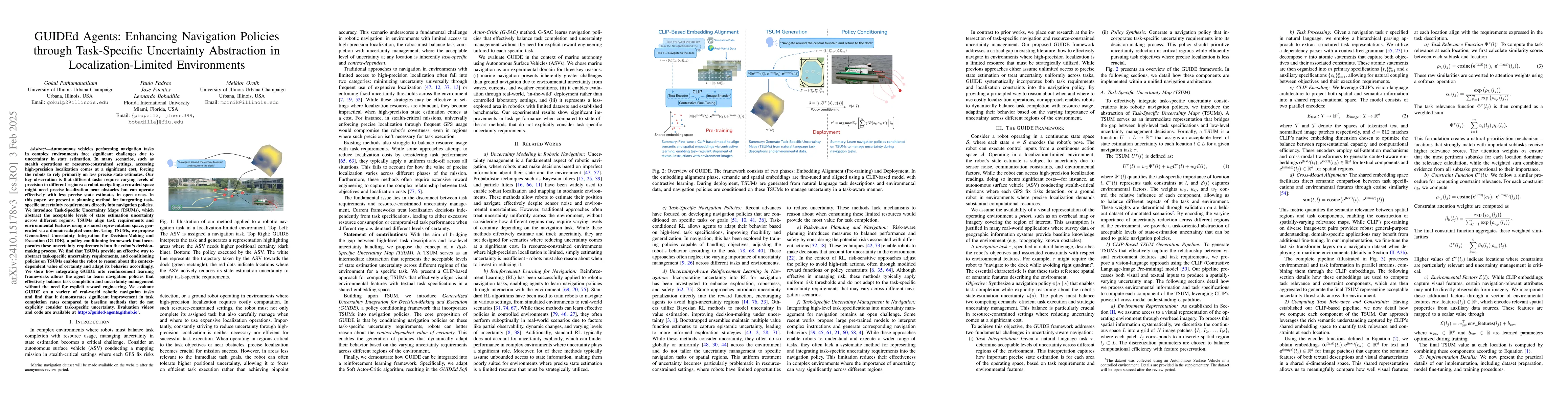 Thumbnail for Enhancing Robot Navigation Policies with Task-Specific Uncertainty
  Management