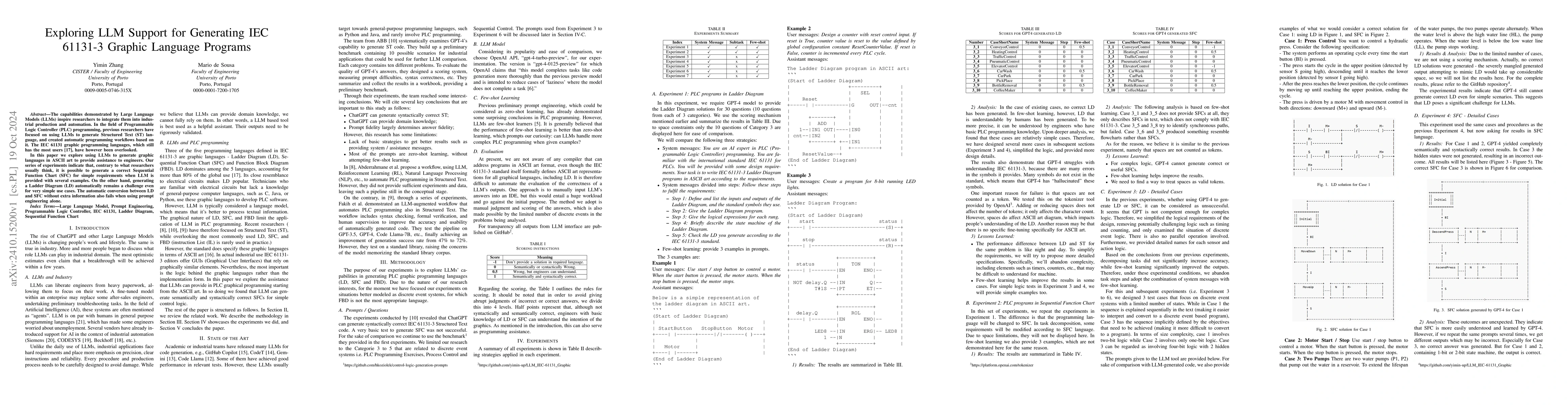 Thumbnail for Exploring LLM Support for Generating IEC 61131-3 Graphic Language
  Programs