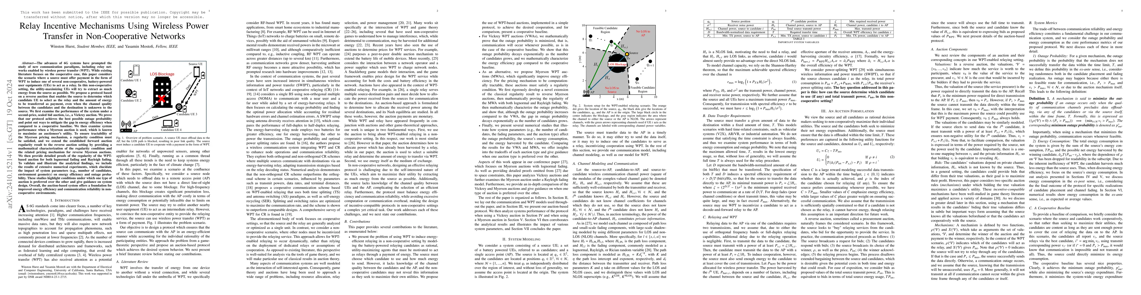 Thumbnail for Relay Incentive Mechanisms Using Wireless Power Transfer in
  Non-Cooperative Networks