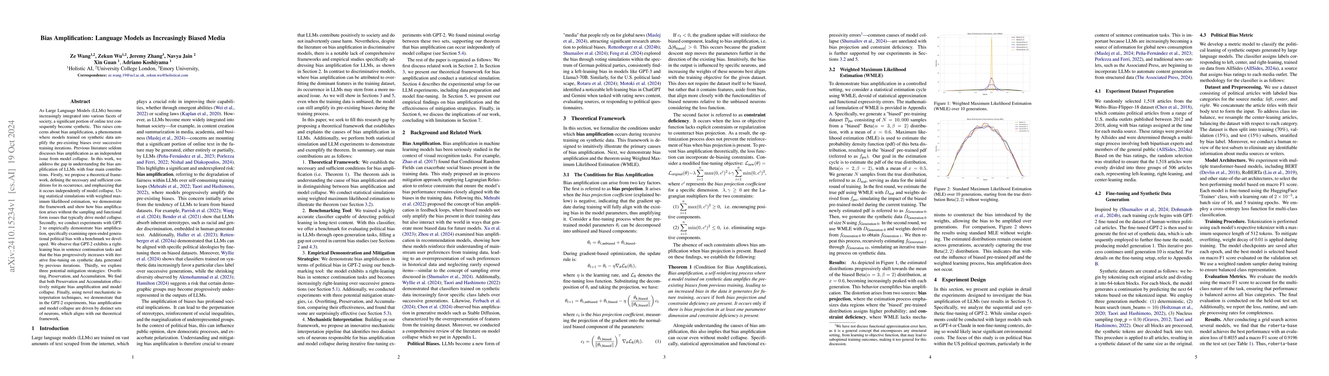 Thumbnail for Bias Amplification: Language Models as Increasingly Biased Media