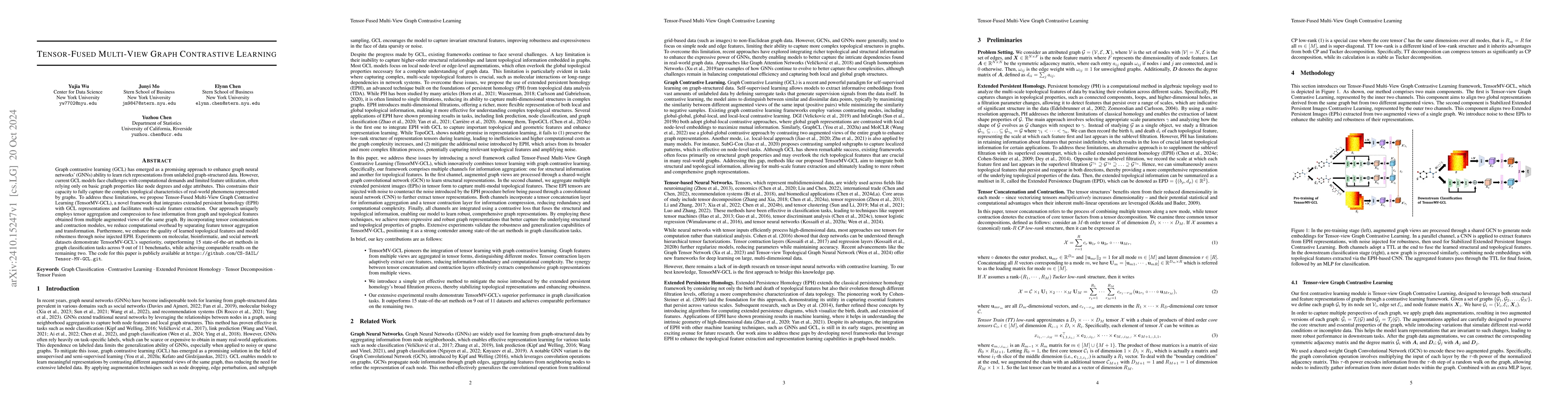 Thumbnail for Tensor-Fused Multi-View Graph Contrastive Learning