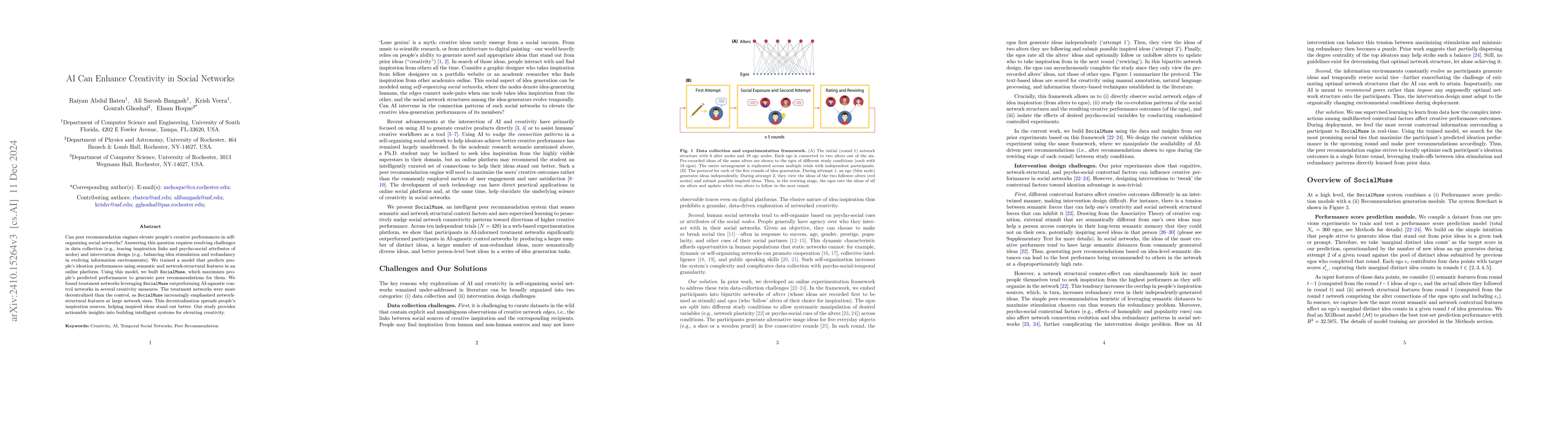 Thumbnail for AI Can Enhance Creativity in Social Networks