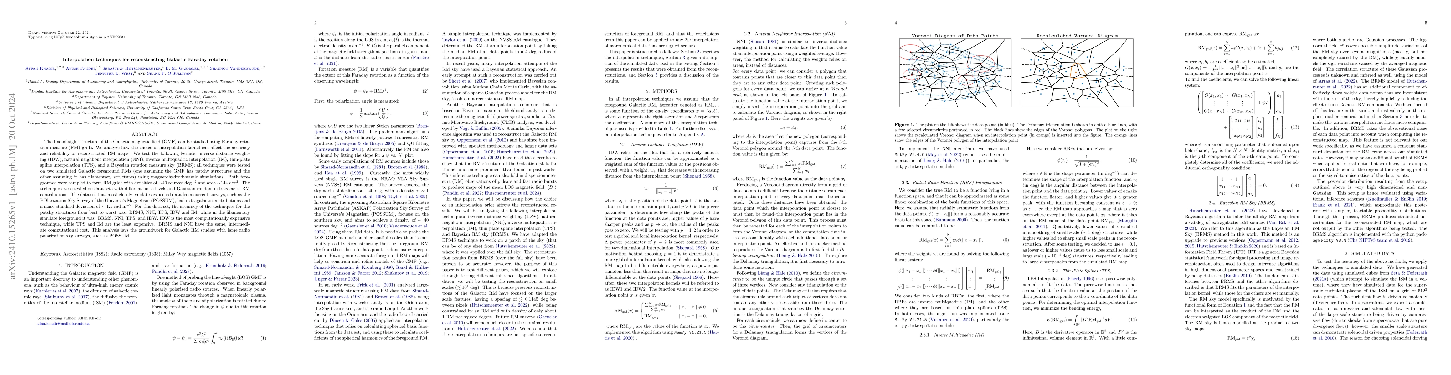 Thumbnail for Interpolation techniques for reconstructing Galactic Faraday rotation