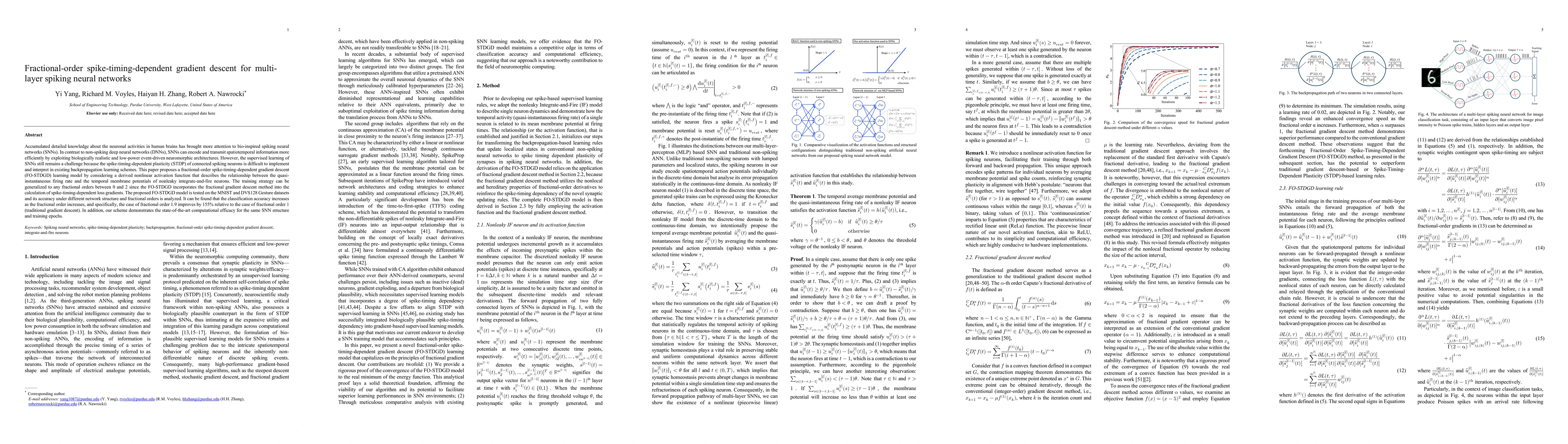 Thumbnail for Fractional-order spike-timing-dependent gradient descent for multi-layer
  spiking neural networks