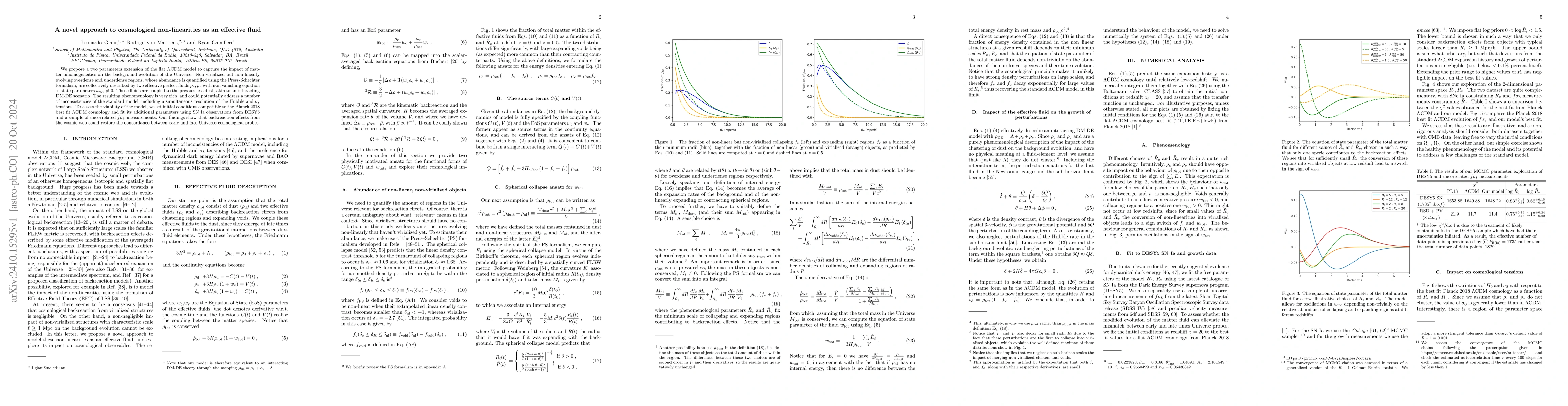 Thumbnail for A novel approach to cosmological non-linearities as an effective fluid