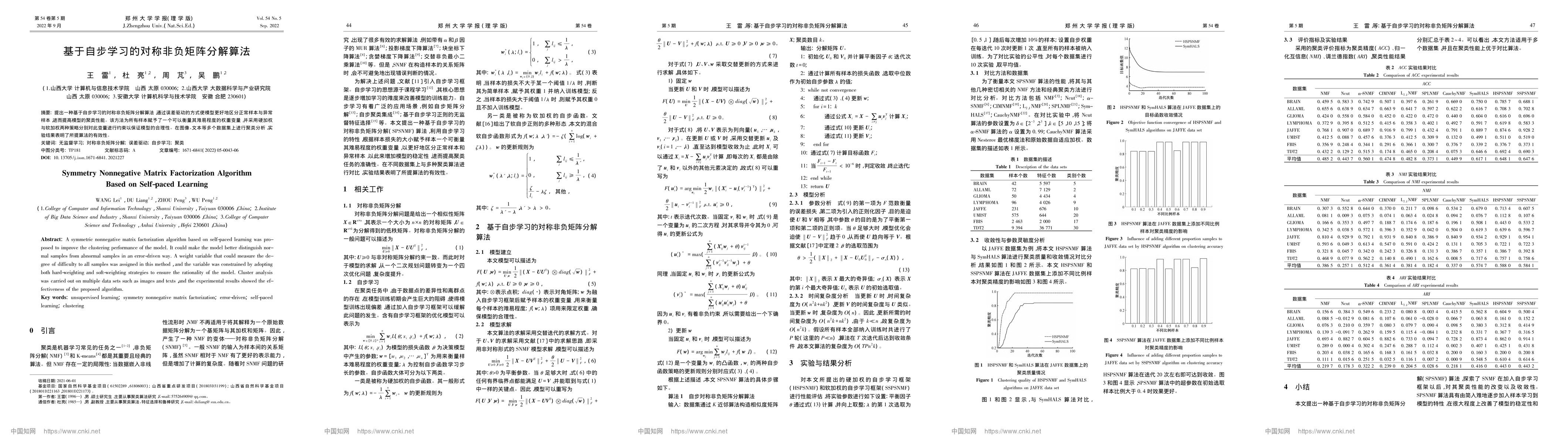 Thumbnail for Symmetry Nonnegative Matrix Factorization Algorithm Based on Self-paced
  Learning