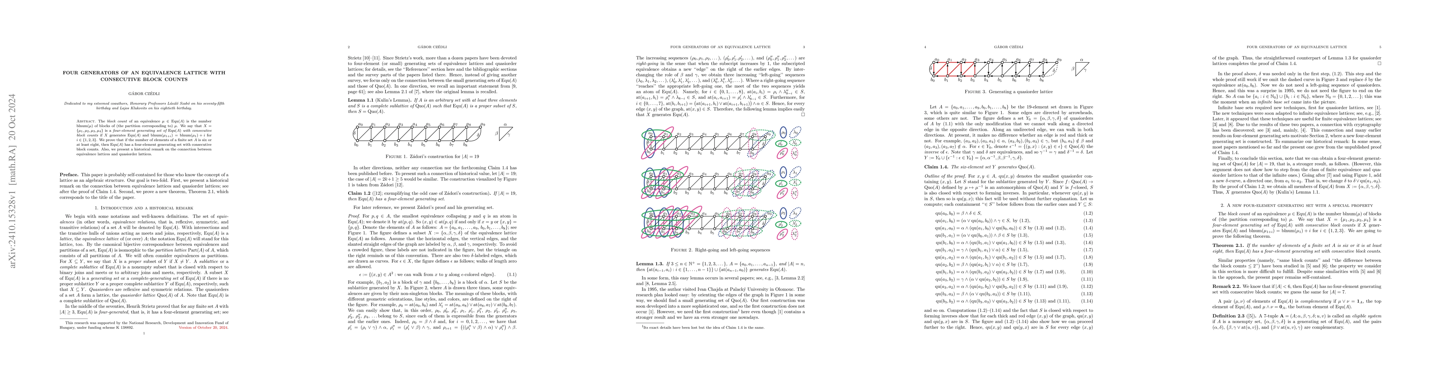 Thumbnail for Four generators of an equivalence lattice with consecutive block counts