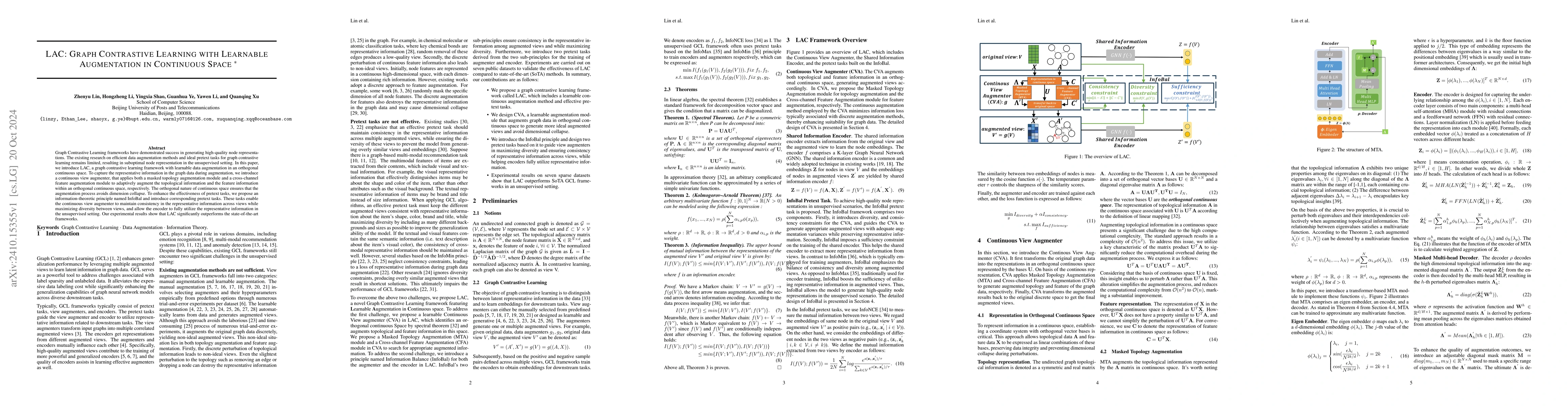 Thumbnail for LAC: Graph Contrastive Learning with Learnable Augmentation in
  Continuous Space