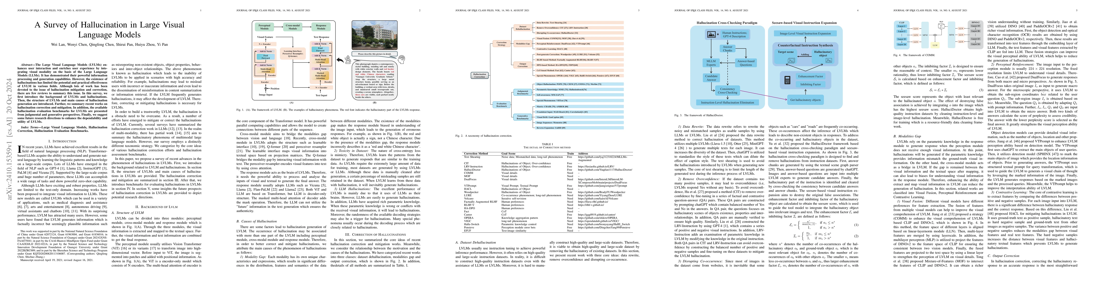 Thumbnail for A Survey of Hallucination in Large Visual Language Models