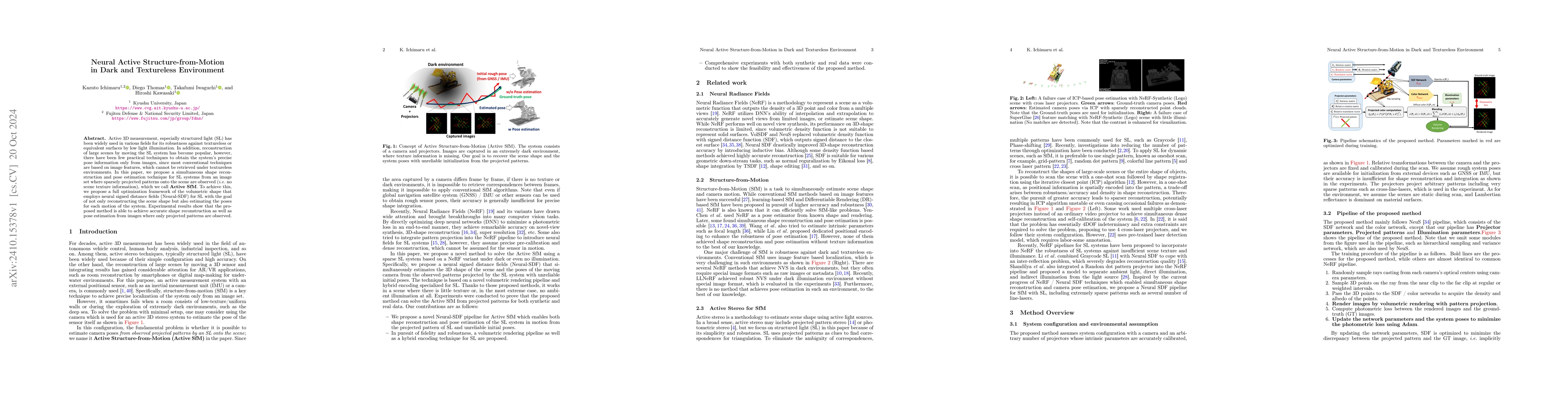 Thumbnail for Neural Active Structure-from-Motion in Dark and Textureless Environment