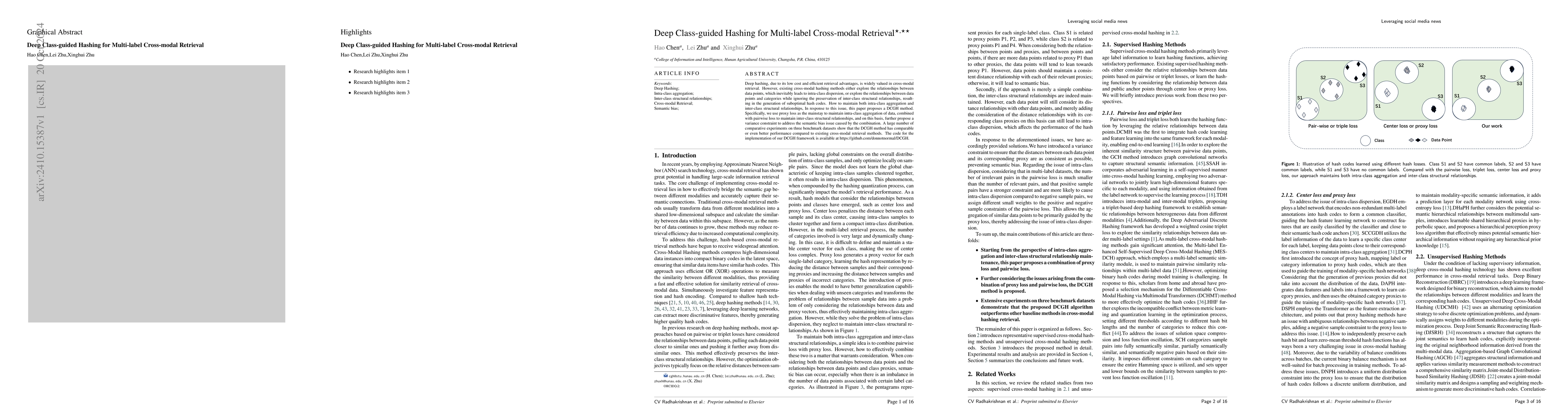 Thumbnail for Deep Class-guided Hashing for Multi-label Cross-modal Retrieval