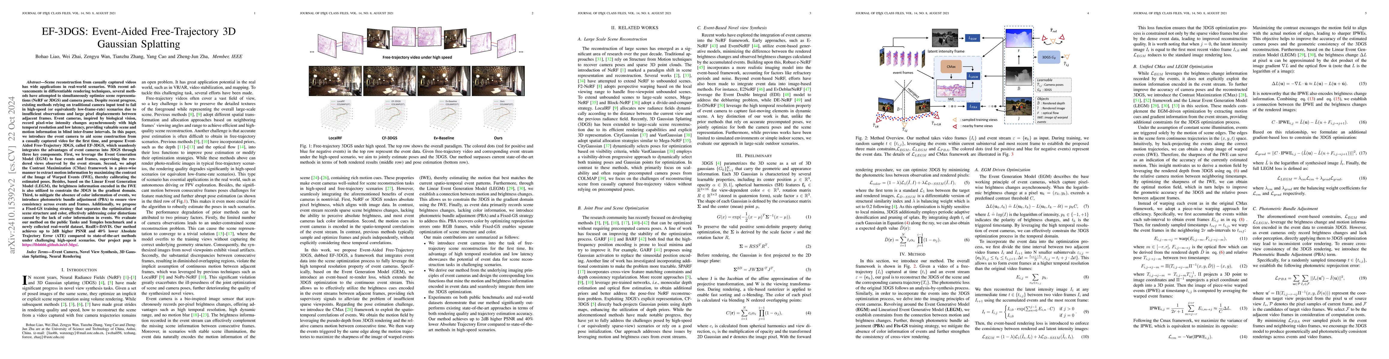 Thumbnail for EF-3DGS: Event-Aided Free-Trajectory 3D Gaussian Splatting