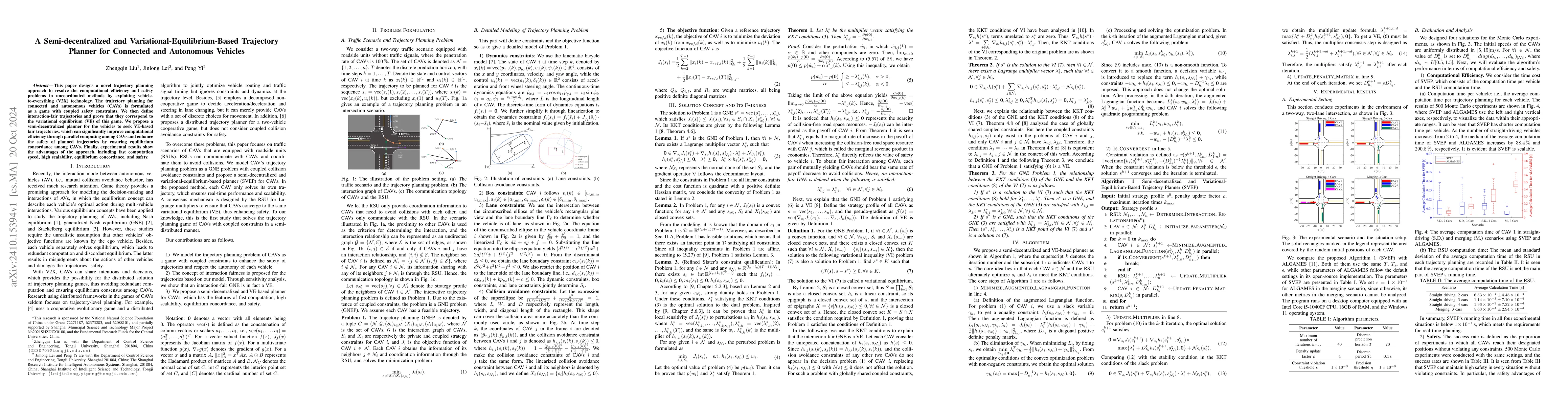 Thumbnail for A Semi-decentralized and Variational-Equilibrium-Based Trajectory
  Planner for Connected and Autonomous Vehicles