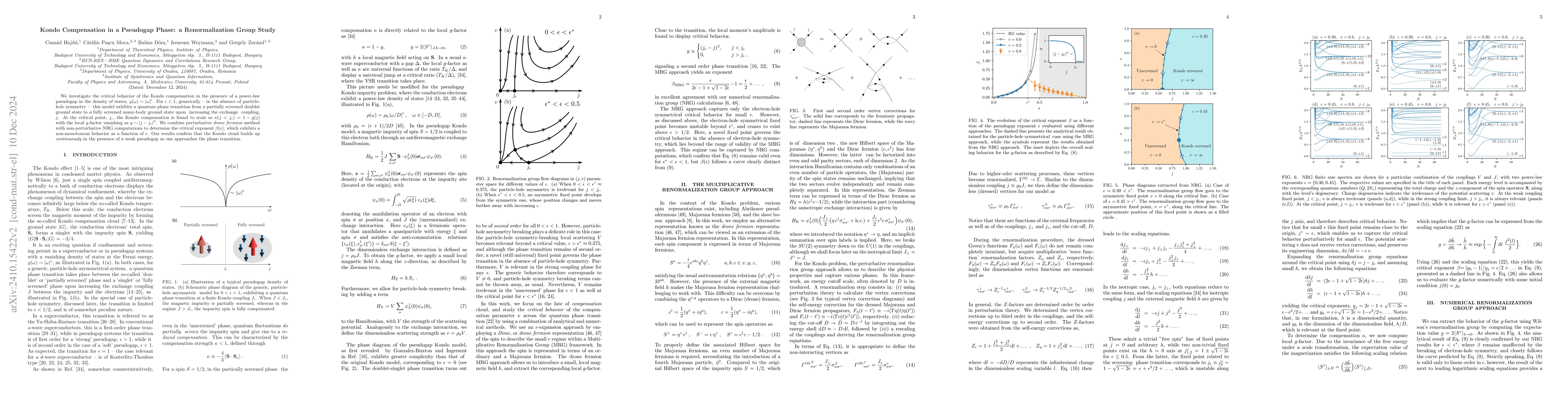 Thumbnail for Kondo Compensation in a Pseudogap Phase: a Renormalization Group Study