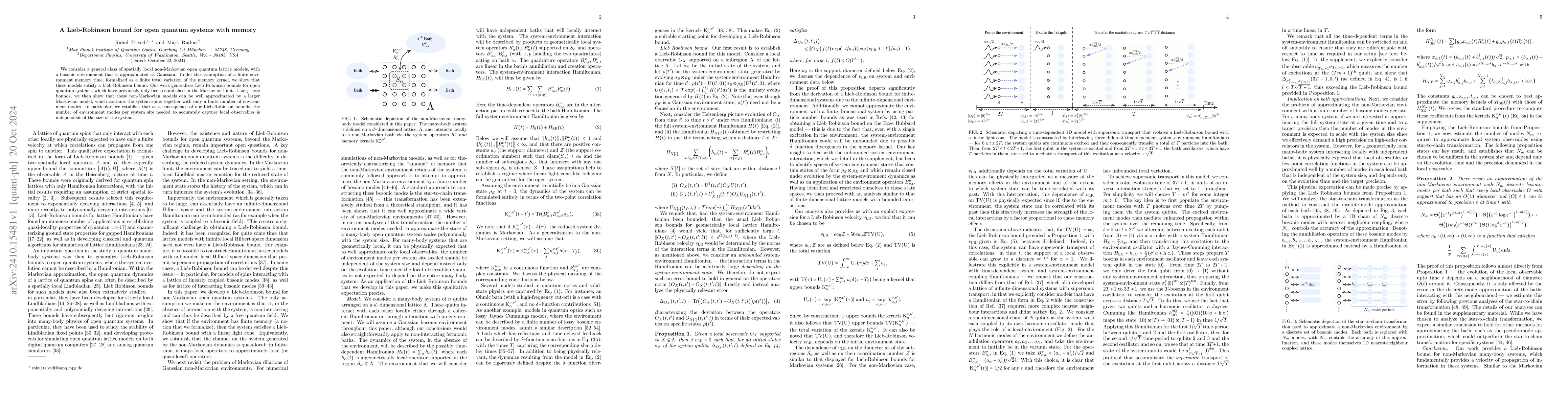 Thumbnail for A Lieb-Robinson bound for open quantum systems with memory