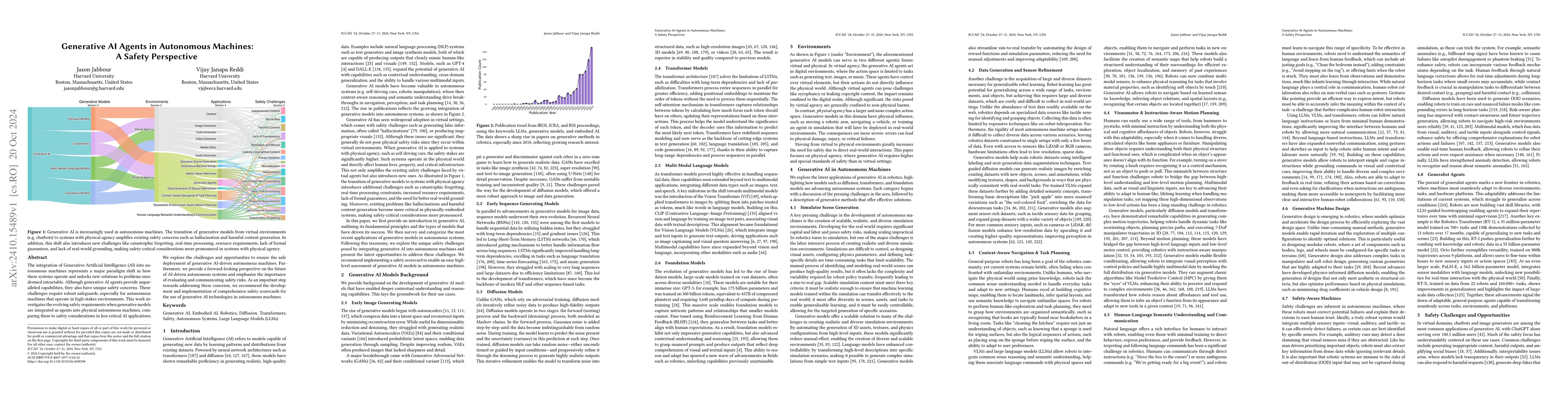 Thumbnail for Generative AI Agents in Autonomous Machines: A Safety Perspective