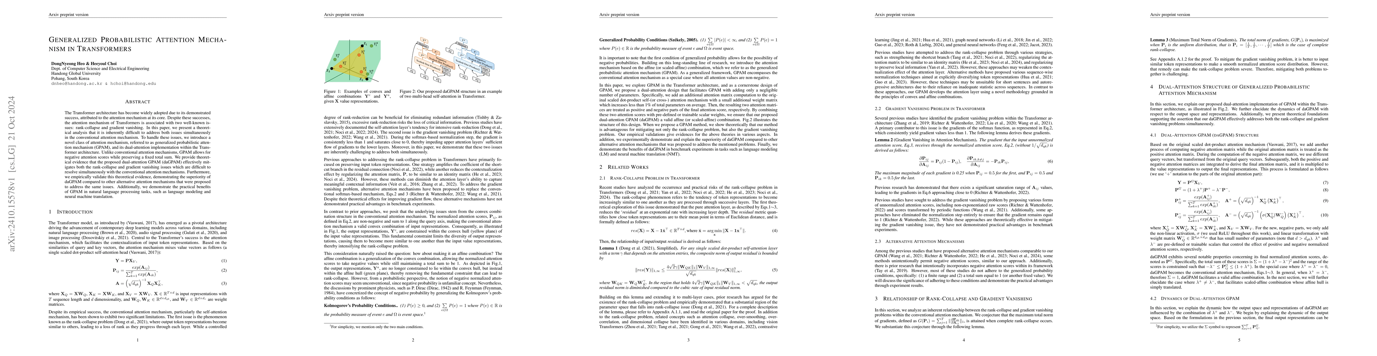 Thumbnail for Generalized Probabilistic Attention Mechanism in Transformers