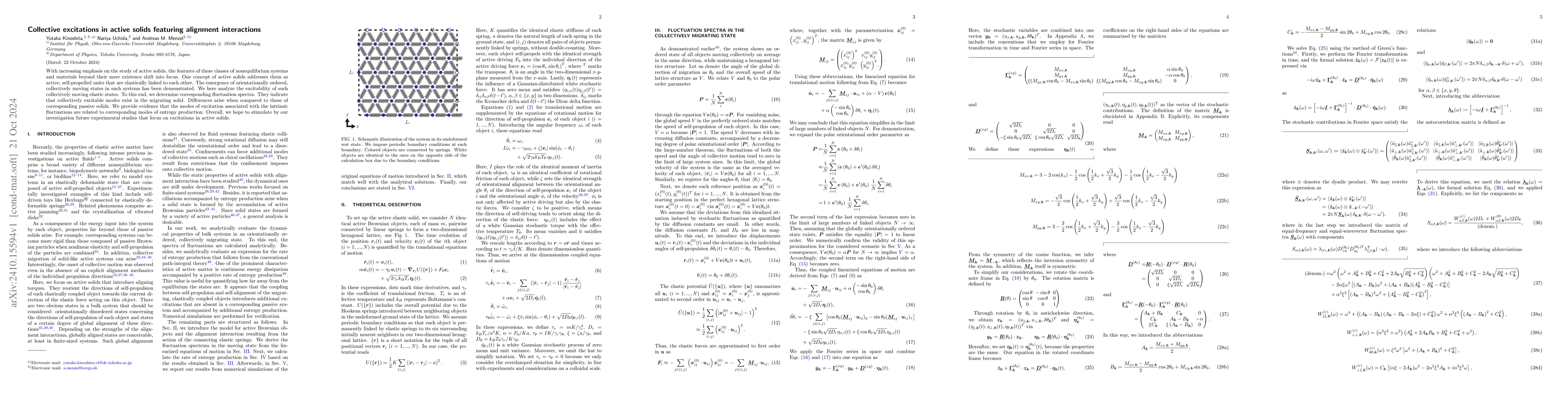Thumbnail for Collective excitations in active solids featuring alignment interactions
