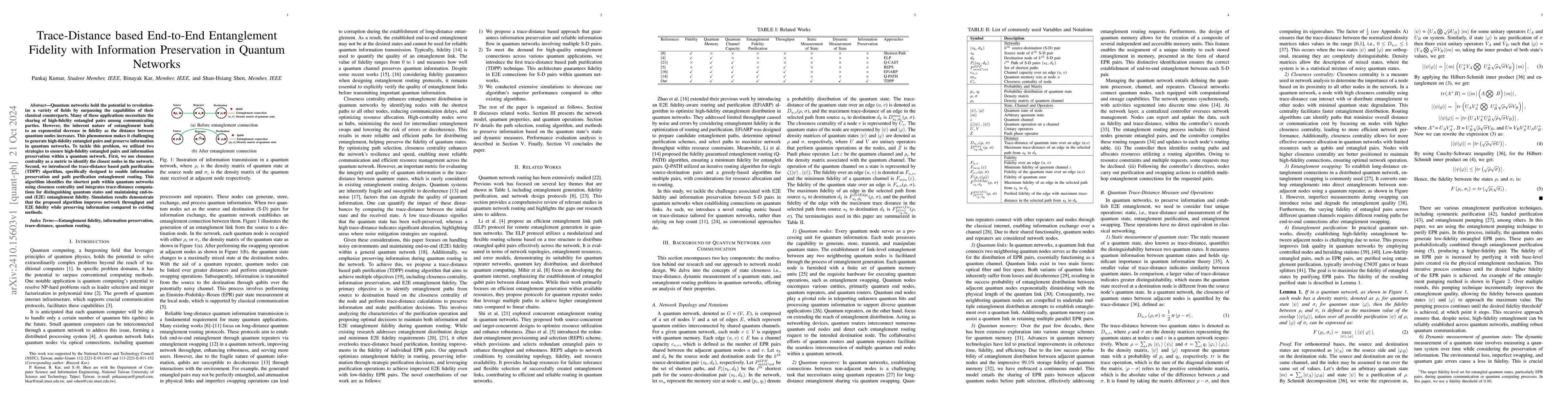 Thumbnail for Trace-Distance based End-to-End Entanglement Fidelity with Information
  Preservation in Quantum Networks