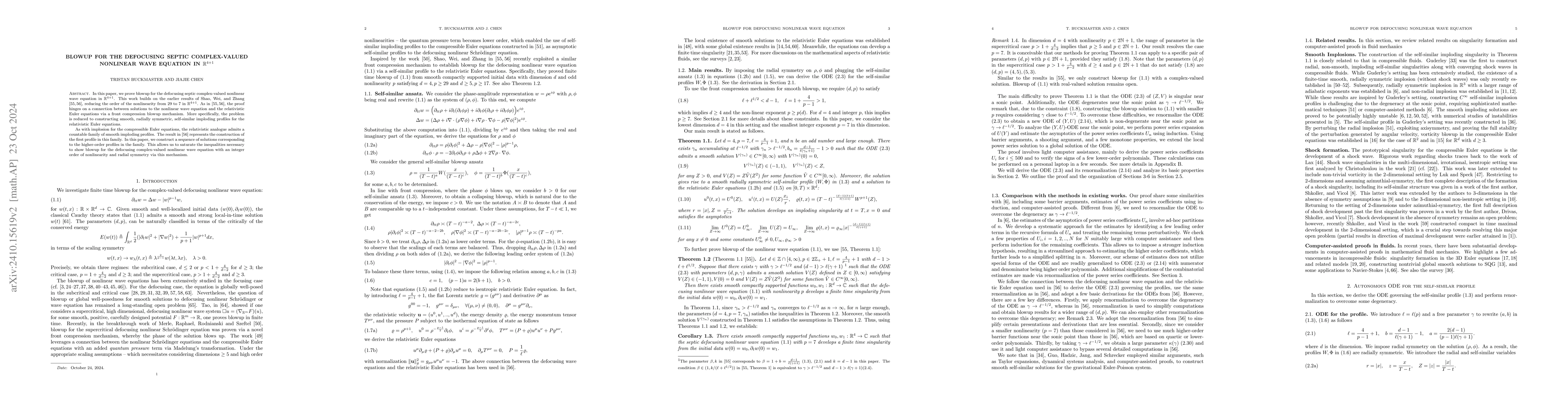 Thumbnail for Blowup for the defocusing septic complex-valued nonlinear wave equation
  in $\mathbb{R}^{4+1}$
